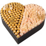 Большое сердце из роз и Ferrero Rocher «Слияние сердец»